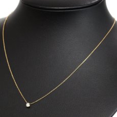 画像6: ヨンドシー K18ダイヤモンドネックレス D0.171 1.5g AJ付42cm 内外箱 (6)