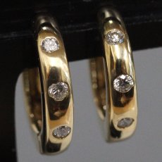 画像2: K18 ダイヤモンド イヤーカフ ピアリング D0.06×2 2.8g (2)