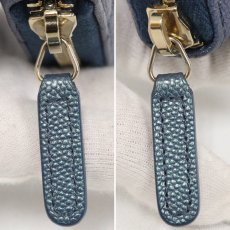 画像6: シャネル マトラッセ ココマーク キャビアスキン ラウンドファスナー 長財布 イリディセントブルー 27番台 (6)