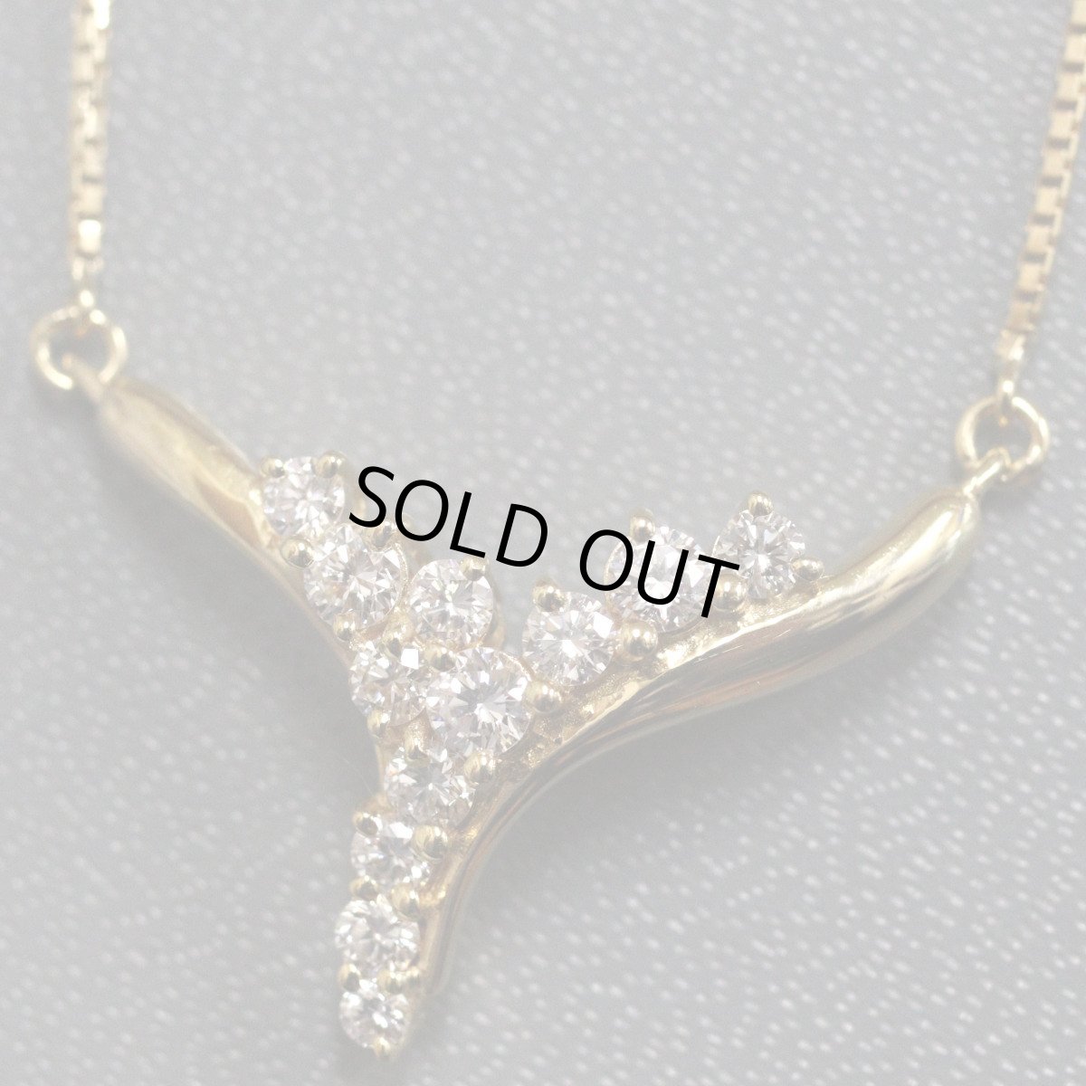 画像2: K18 ダイヤモンド ネックレス D0.52 5.5g 40cm (2)