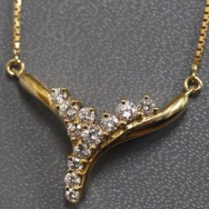 画像2: K18 ダイヤモンド ネックレス D0.52 5.5g 40cm (2)