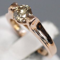 画像3: K18PG  ダイヤモンドリング D0.90 3.8g #8.5 (3)