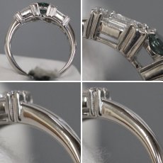 画像6: Pt900 アレキサンドライト ダイヤモンドリング A0.43 D0.69 5.8g #12 ソーティング (6)