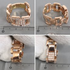 画像8: K18PG ダイヤモンドリング D0.50 6.2g #15 (8)