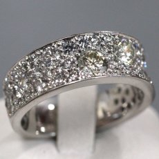 画像1: Pt900 ダイヤモンドリング13.5g #16.5 プラチナ (1)