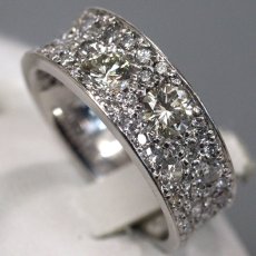 画像2: Pt900 ダイヤモンドリング13.5g #16.5 プラチナ (2)