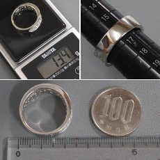 画像8: Pt900 ダイヤモンドリング13.5g #16.5 プラチナ (8)