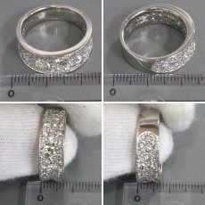 画像9: Pt900 ダイヤモンドリング13.5g #16.5 プラチナ (9)