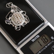 画像10: K18WG ダイヤモンド ルビーペンダント D2.05 R0.02 11.8g 45cm アジャスター付 (10)