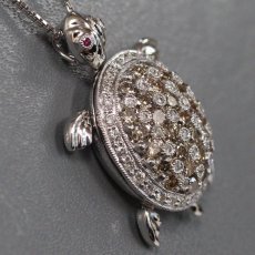 画像3: K18WG ダイヤモンド ルビーペンダント D2.05 R0.02 11.8g 45cm アジャスター付 (3)