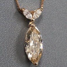 画像1: K18PG ダイヤモンドペンダント D2.002 D0.18 3.5g 44cm アジャスター付 (1)