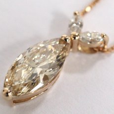 画像4: K18PG ダイヤモンドペンダント D2.002 D0.18 3.5g 44cm アジャスター付 (4)