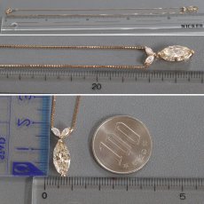画像9: K18PG ダイヤモンドペンダント D2.002 D0.18 3.5g 44cm アジャスター付 (9)