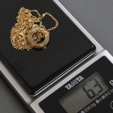 画像9: 750YG ラブペンダント 6.3g 40cm(B7219500)内外箱 保証書 (9)