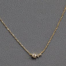 画像1: ヨンドシー K18 ダイヤモンド ネックレス 1.0g 39cm 内外箱 (1)