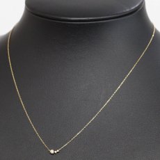 画像5: ヨンドシー K18 ダイヤモンド ネックレス 1.0g 39cm 内外箱 (5)