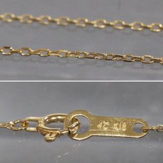 画像6: ヨンドシー K18 ダイヤモンド ネックレス 1.0g 39cm 内外箱 (6)