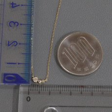 画像8: ヨンドシー K18 ダイヤモンド ネックレス 1.0g 39cm 内外箱 (8)