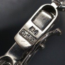 画像4: K18WG ダイヤモンドテニスブレスレット D1.00 5.8g 内径17cm (4)