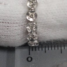 画像5: K18WG ダイヤモンドテニスブレスレット D1.00 5.8g 内径17cm (5)
