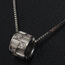 画像6: Pt999 ダイヤモンド ペンダント D0.04 4.2g アジャスター付44cm (6)