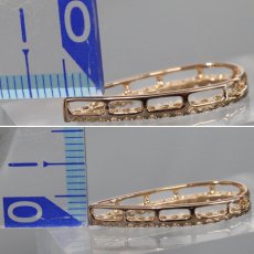 画像5: K18PG ダイヤモンド ペンダントトップ D0.43 1.6g (5)