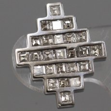 画像4: Pt900 ダイヤモンド ピアス D0.75×2 キャッチ込み5.7g (4)