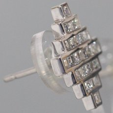 画像5: Pt900 ダイヤモンド ピアス D0.75×2 キャッチ込み5.7g (5)