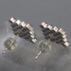 画像6: Pt900 ダイヤモンド ピアス D0.75×2 キャッチ込み5.7g (6)