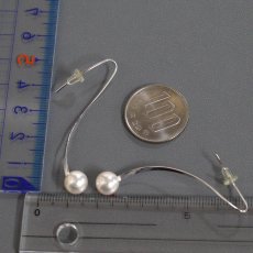 画像6: K18WG パールピアス 7.9mm 2.6g (6)