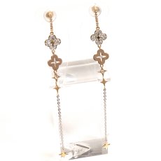 画像1: ARMO ECREVE K18PG/WG ダイヤモンド ピアス D0.13×2 3.6g 販売証明書 (1)