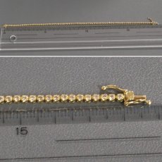 画像6: K18 ダイヤモンド テニスブレスレット D1.05 5.7g 内径18cm (6)