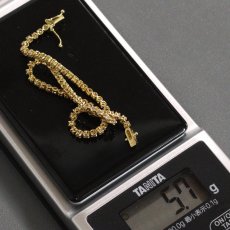 画像9: K18 ダイヤモンド テニスブレスレット D1.05 5.7g 内径18cm (9)