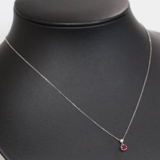 画像5: ヴァンドーム青山 Pt950/850 ルビー ダイヤモンド ネックレス 1.7g 40cm 内外箱 (5)