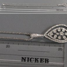 画像8: K18WG ダイヤモンド ペンダント D2.00 6.9g AJ付45cm (8)