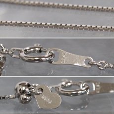 画像8: K18WG ホワイトサファイア ブラックダイヤモンド ペンダント パンダモチーフ WS0.60 BkD0.20 5.4g AJ付50cm (8)