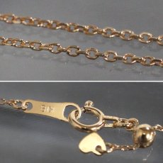 画像7: K18/750 ダイヤモンド ネックレス ハートモチーフ D1.03 4.0g アジャスター付46cm (7)