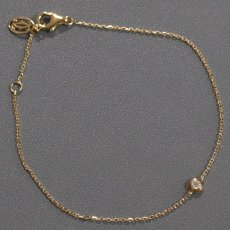 画像1: 750 ダムールブレスレット ミニモデル D0.04 1.3g 18cm(B6045617)内外箱 保証書 (1)