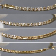 画像6: K18 ダイヤモンド リングピアス D1.00×2 6.9g 鑑別カード (6)