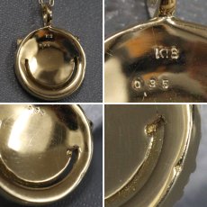 画像5: K18 ダイヤモンド ネックレス スマイルマーク サングラス D0.35 3.2g 40cm (5)