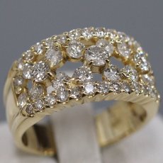 画像1: K18 ダイヤモンド リング D1.50 6.7g #11.5 (1)