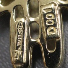 画像4: 750 ダイヤモンド ペンダントトップ クマモチーフ D0.01 3.7g (4)