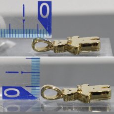 画像5: 750 ダイヤモンド ペンダントトップ クマモチーフ D0.01 3.7g (5)