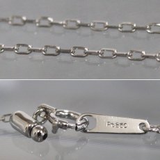 画像8: Pt900/850 ダイヤモンド ネックレス D0.21 D0.15 3.9g アジャスター付52cm (8)