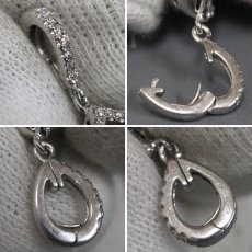 画像5: K18WG ダイヤモンド/イエローダイヤモンド ペンダントトップ バラモチーフ D0.42 YD0.65 4.2g (5)