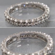 画像4: Pt900 ダイヤモンド フルエタニティリング D0.5 4.6g #14 (4)