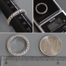 画像7: Pt900 ダイヤモンド フルエタニティリング D0.5 4.6g #14 (7)