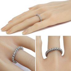 画像9: Pt900 ダイヤモンド フルエタニティリング D0.5 4.6g #14 (9)