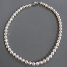 画像4: ミキモト パールネックレス K18WG金具  7.5-8.0mm 43cm 37.8g 箱 (4)