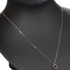 画像6: K18PG  アメジストペンダント 0.85 1.8g 45cm アジャスター付 (6)